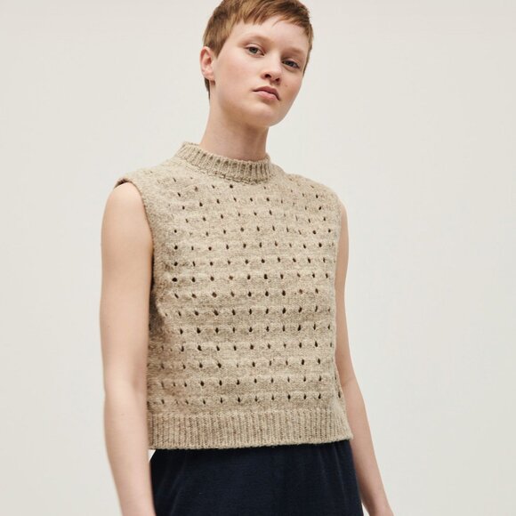 Babaa Sweaters - babaa vest no73 mist